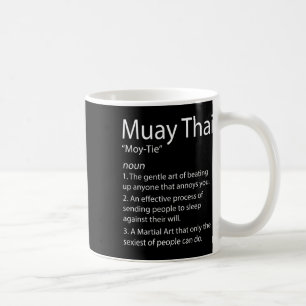 Funny Muay Thai und Thai Boxing - Muay Thai Defini Kaffeetasse