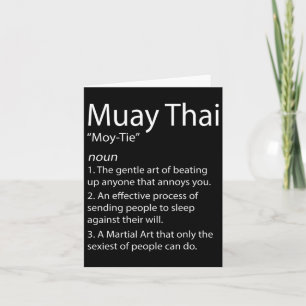 Funny Muay Thai und Thai Boxing - Muay Thai Defini Karte