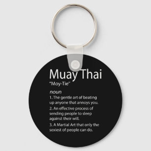 Funny Muay Thai und Thai Boxing - Muay Thai Defini Schlüsselanhänger
