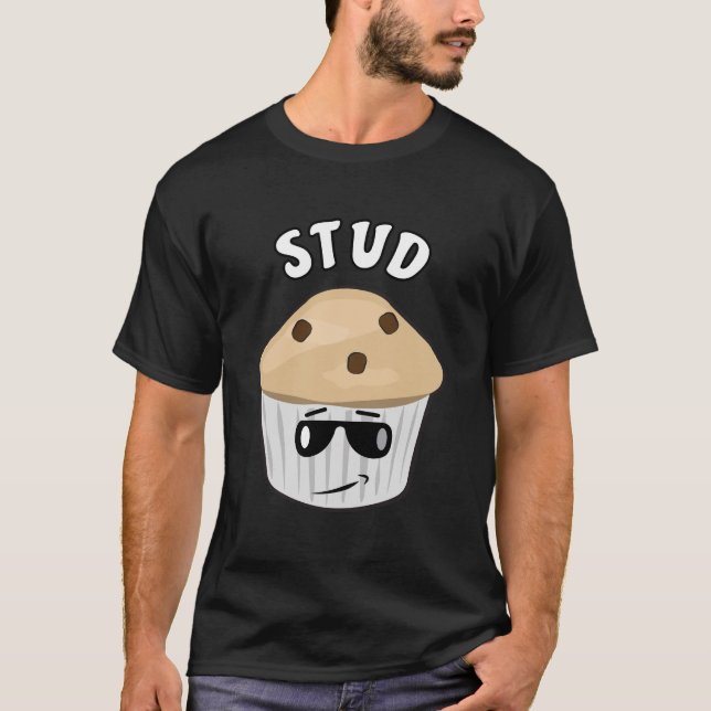 Funny Muffin Design T-Shirt (Vorderseite)