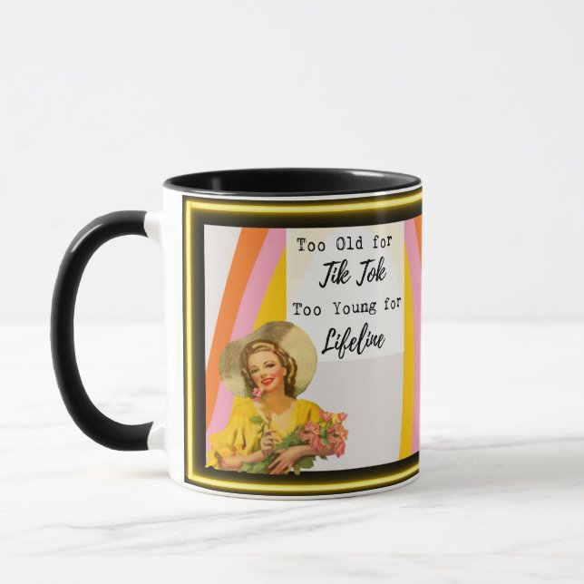 Funny Mug Coffee Best Friend Gift "Tik Tok" Tasse (Links)