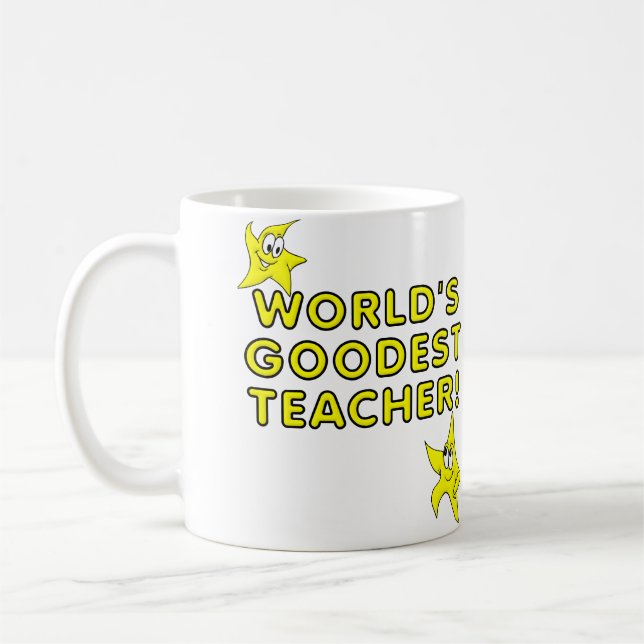 Funny Mug, der weltbeste Lehrer Kaffeetasse (Links)