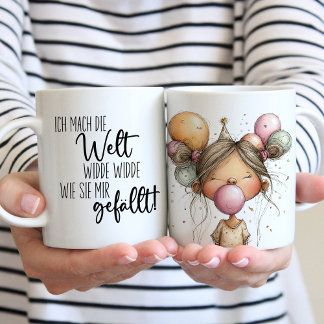 Funny Mug for Girls in German Kaffeetasse