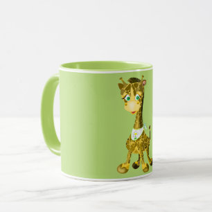 Funny Mug mit Happy Baby Giraffe - Farbe auswählen Tasse