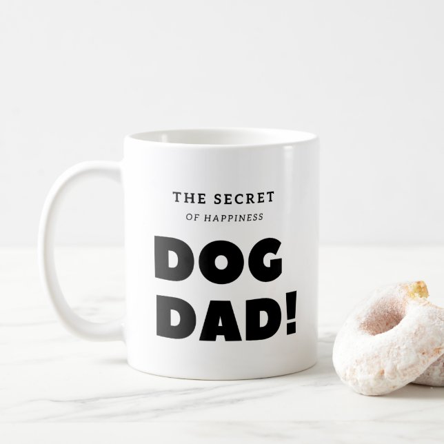 Funny mug - väterliche Tasse - Hunde Vater Tasse (Mit Donut)