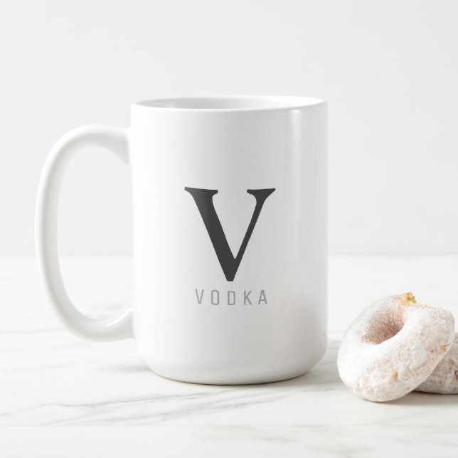 Funny Mug Vodka Trendy Kaffeetasse (Mit Donut)