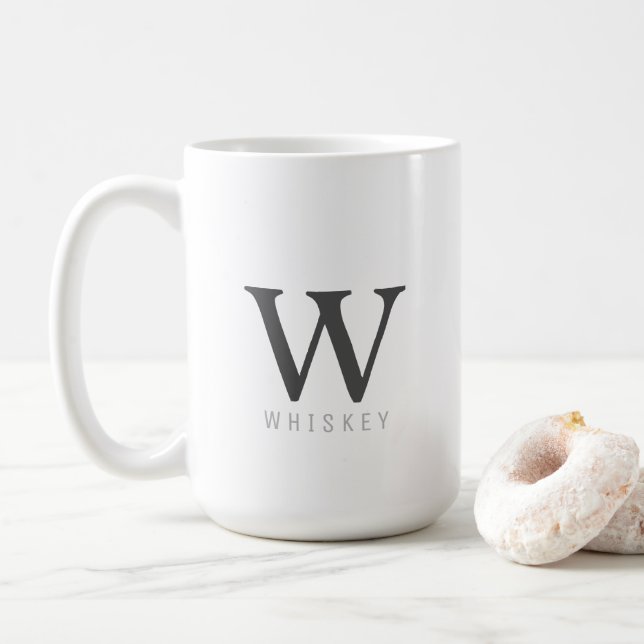 Funny Mug Whiskey Trendy Kaffeetasse (Mit Donut)