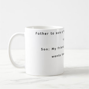 Funny Mugs Vater und Sohn Kaffeetasse