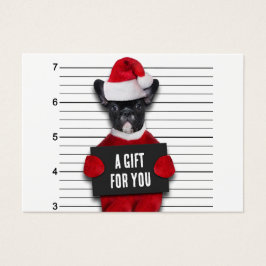 Funny Mugshot Bad Santa's Dog Weihnachtsgeschenkka