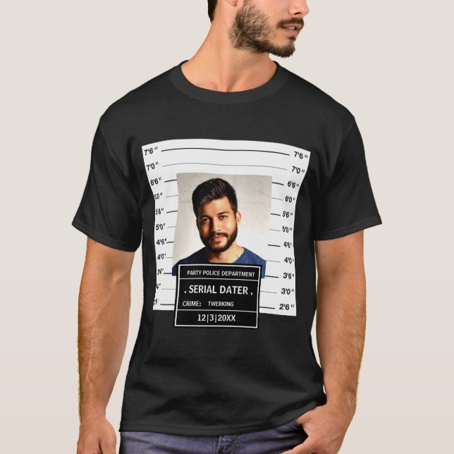 Funny Mugshot Ster  T-Shirt (Vorderseite)