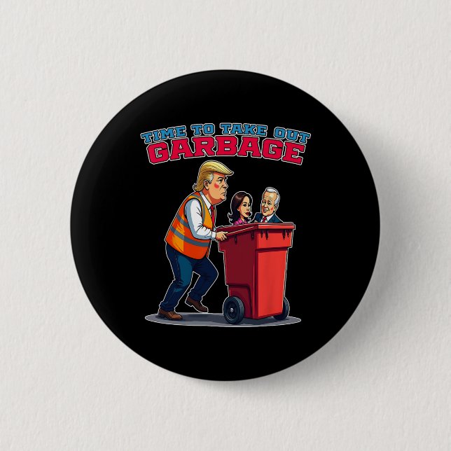Funny Müll für Trump Mega und MGA 2024 Button (Vorderseite)