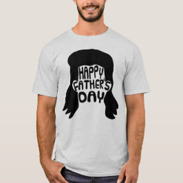 Funny Mullet Happy Vatertag T-Shirt