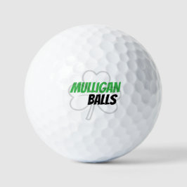 Funny Mulligan Balls Green Irish Clove Golf Balls Golfball