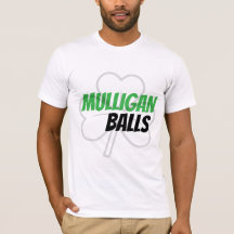 Funny Mulligan Balls Green Irish Clover Golf