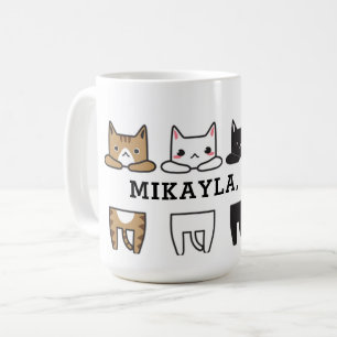 Funny Multicolor Cat Frame Kaffeetasse