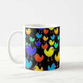 Funny Multicolored Birds Kaffeetasse