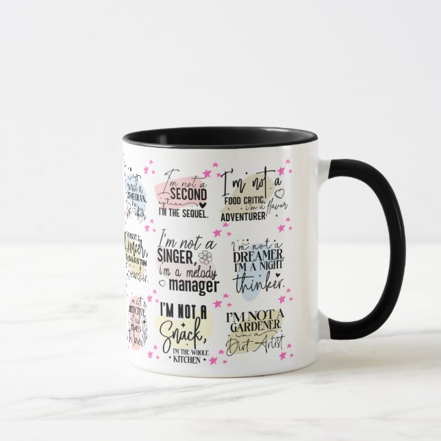Funny Multiple Redewendungen/ Quotes Tasse (Rechts)
