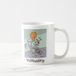 Funny Multitasking ClowCards und Geschenke Kaffeetasse