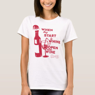 Funny Mum Holiday Wine T - Shirt