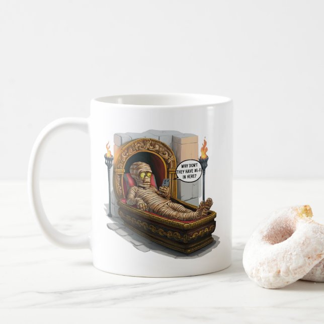 Funny Mummy Kaffeetasse (Mit Donut)