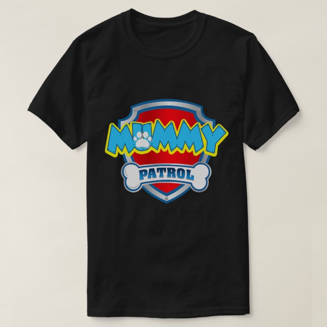 Funny Mummy Patrol - Hunde Mama, Vater für Männer  T-Shirt (Design vorne)