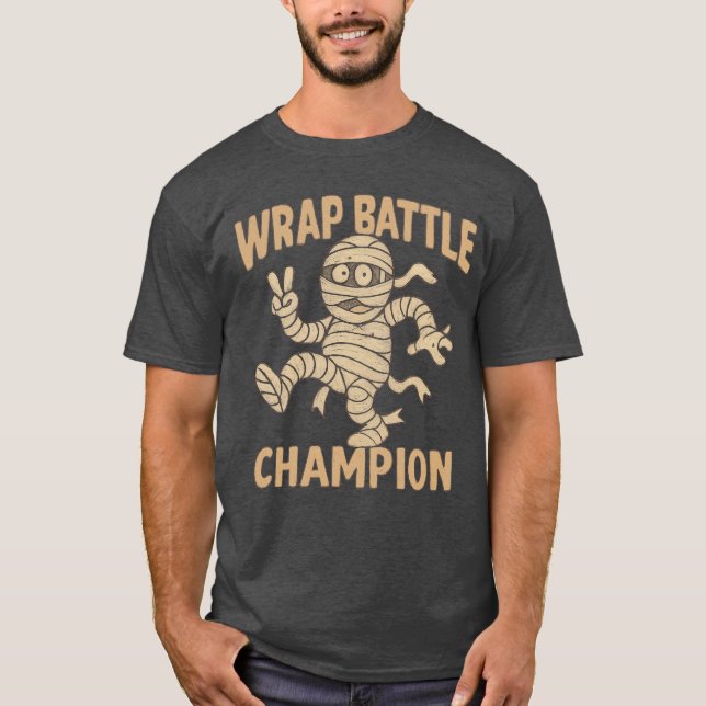 Funny Mummy Wrap Battle Champion T-Shirt (Vorderseite)