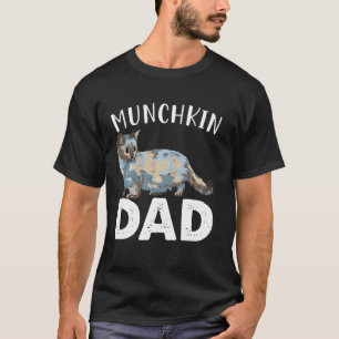 Funny Munchkin Papa Niedliche Liebe Katzen Männer  T-Shirt