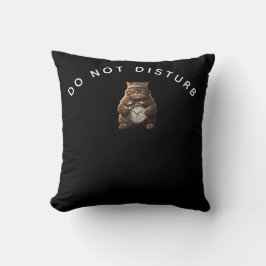 Funny Muscular Cat Off Duty Pillow Kissen