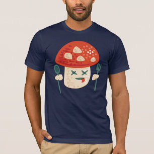 Funny Mushroom Charakter vergiftet T-Shirt