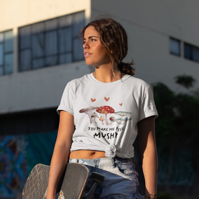Funny Mushroom, in dem ich mich leicht fühlen kann T-Shirt (Von Creator hochgeladen)