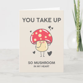 Funny Mushroom Pun Valentine Feiertagskarte