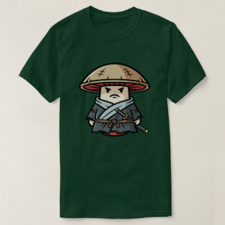 Funny Mushroom Ronin Wandering Samurai Illustratio T-Shirt
