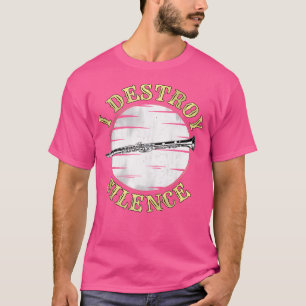 Funny Music Clarinet Ich zerstöre Stille für Orche T-Shirt