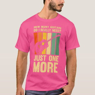 Funny Music Design Wie viele Gitarren bin ich wirk T-Shirt