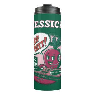 Funny Music Drop The Beet Thermosbecher