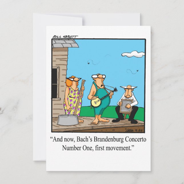 Funny Music - Einladungen (Vorderseite)