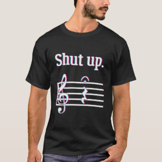 Funny Music Gift Shup Quarter Erholung Bekleidungs T-Shirt