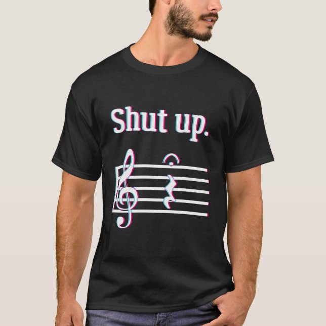 Funny Music Gift Shup Quarter Erholung Bekleidungs T-Shirt (Vorderseite)