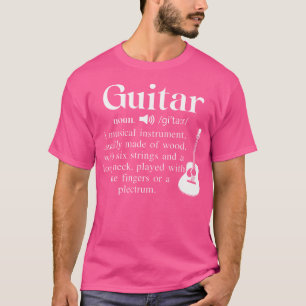 Funny Music Guitar Noun Definition für Orchester T-Shirt