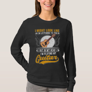 Funny Music Lover Gitarrist Acoustic Guitar T-Shirt