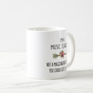 Funny Music Teacher Geschenk Idee Kaffee Tasse