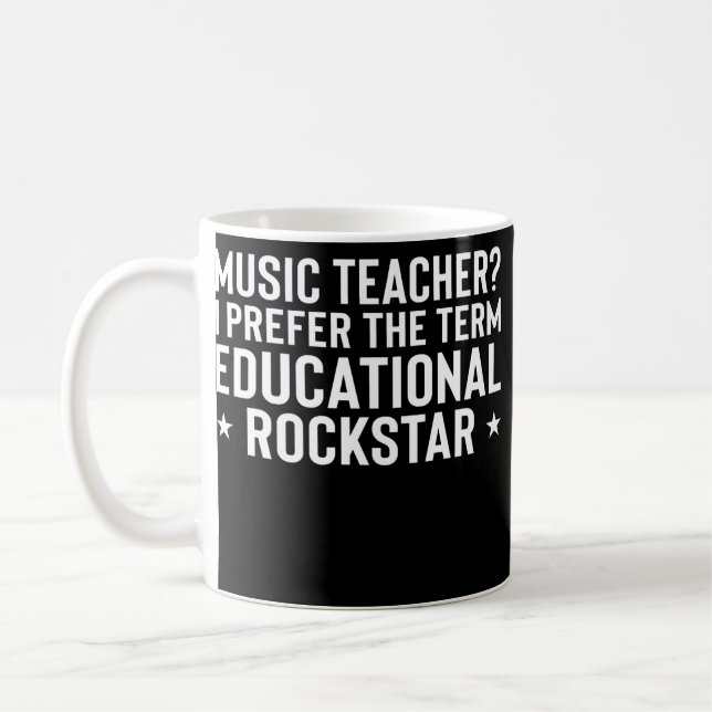 Funny Music Teacher Wertschätzung Geschenke Gitarr Kaffeetasse (Links)