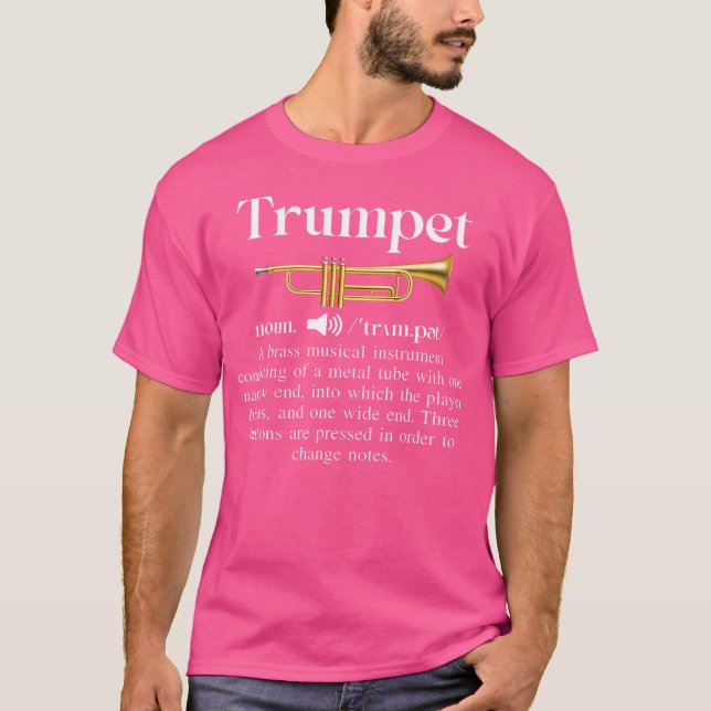 Funny Music Trumpet Noun Definition - Für Orcheste T-Shirt (Vorderseite)