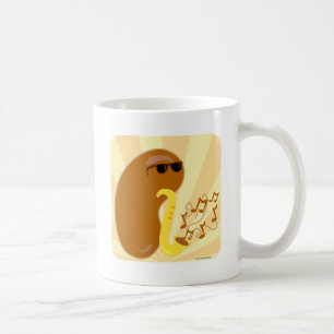 Funny Musical Fruit Bean Cartoon Charakter Tasse