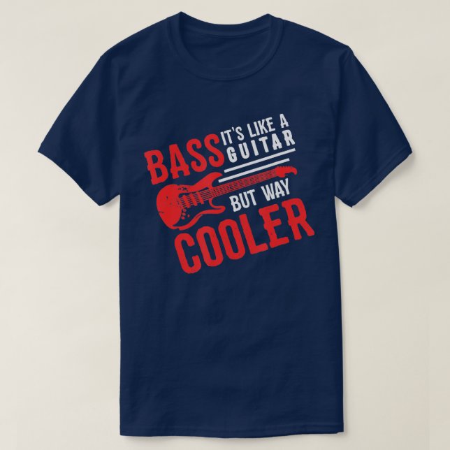 Funny Musician I Rhythm I Bass Guitar T-Shirt (Design vorne)