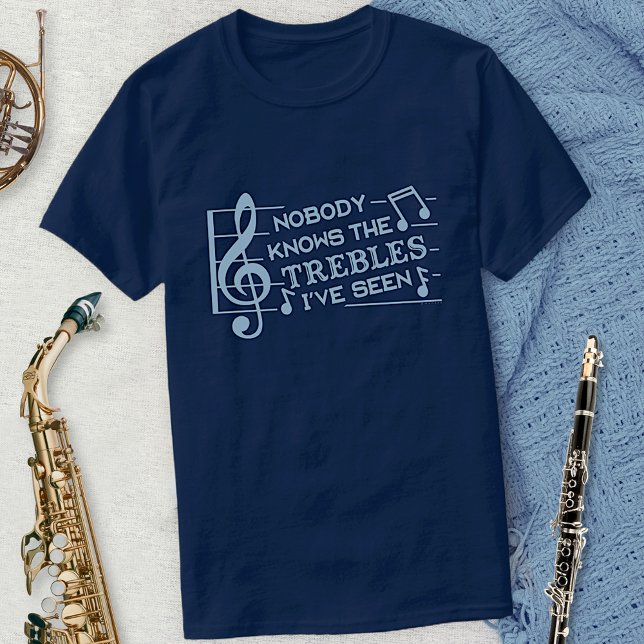 Funny Musicians Treble Joke Pub | Musiklehrer 2 T-Shirt (Von Creator hochgeladen)