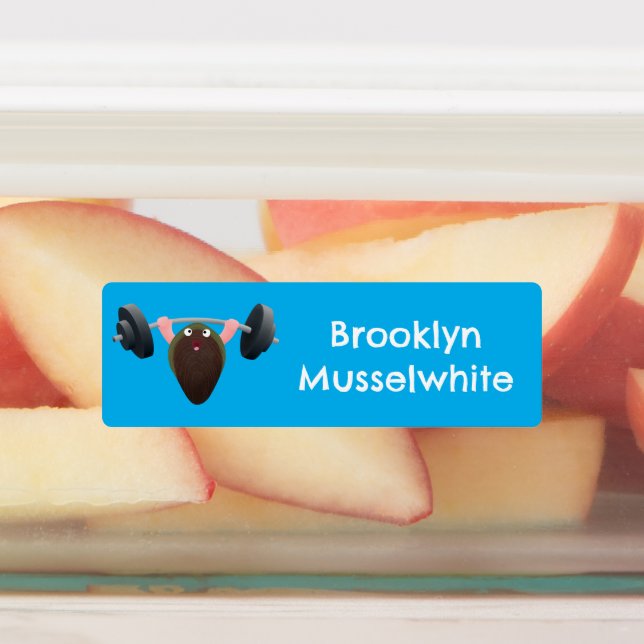 Funny Mussel, die Cartoon personalisiert Etiketten (Befestigt)