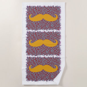 Funny Mustache #15 Strandtuch