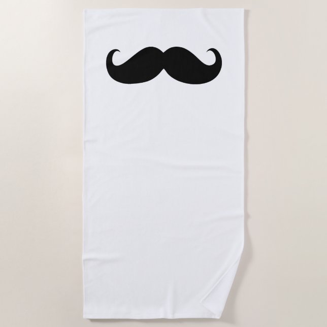 Funny Mustache #28 Strandtuch (Vorderseite)