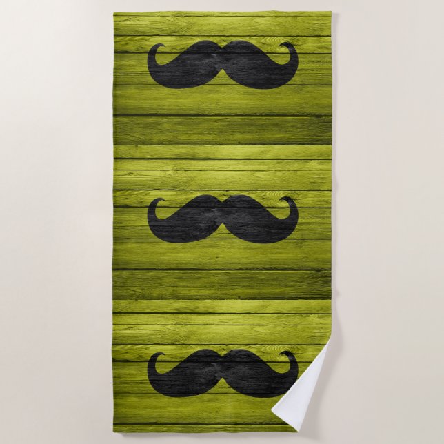 Funny Mustache #46 Strandtuch (Vorderseite)